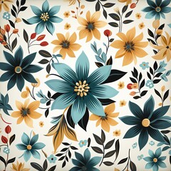 Fototapeta premium Beautiful simple seamless pattern