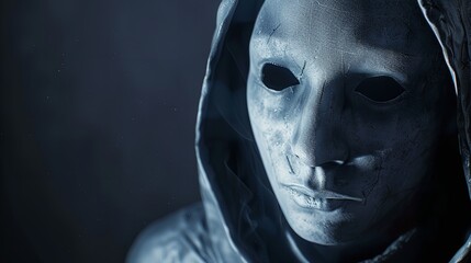 Obraz premium Anonymous Person with Hidden Face in 8K Resolution