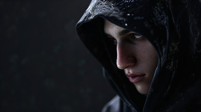 Anonymous Person with Hidden Face in 8K Resolution


