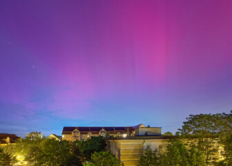 Aurora Borealis over Mannheim, photographed on May 10, 2024