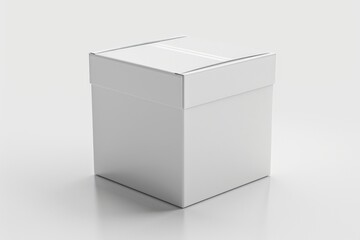 White Box Packaging Mockup on Isolated Background created with Generative AI