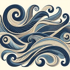 Fototapeta premium Abstract Geometric Embroidery Design Modern Patterns for Creative Projects Microstock Image