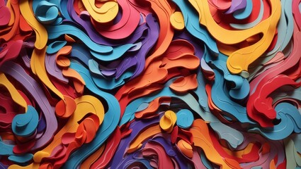 abstract colorful background Generative Ai 