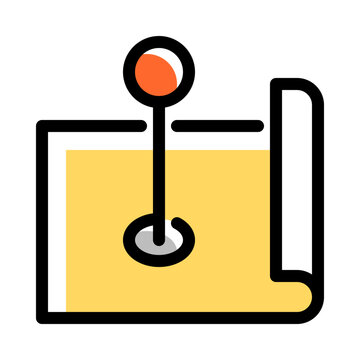 recommend clip art: Location file icon vector illustration in colored outline