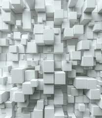 Abstract White Geometric Shapes