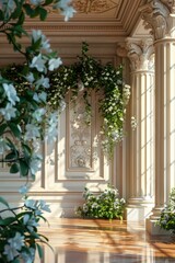 Naklejka premium Luxurious European style indoor environment