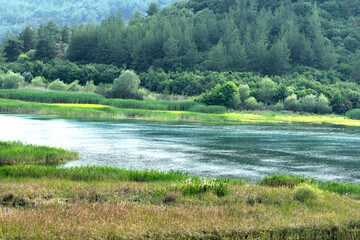 Seyhan River in Musulu village in Aladag district of Adana province in the southern Turkey