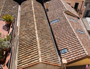 Top view to the Cagliari.