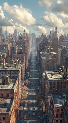 Post-Apocalyptic Urban Ruins of New York City