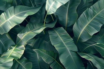 Banana leaves event poster design sustainable development minimalism blank space