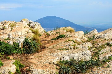 View of Mount Tabor from Nazareth , Israel