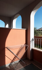 Balcony of the detached house.
