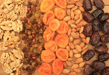 dried fruits and berries