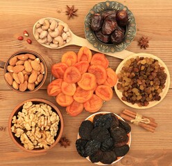 dried fruits and nuts