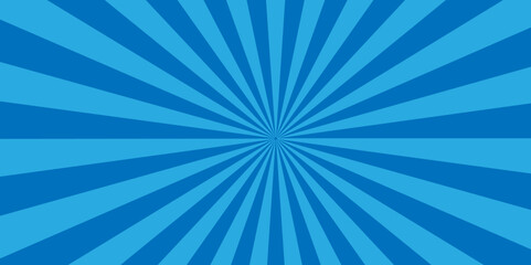 blue sunburst background