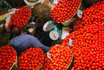 food market in Port Louis capital of Mauritius, Africa