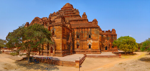 Magic monumental Dhammayangyi Temple in old Bagan