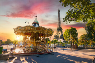 Carousel in the center of Paris
