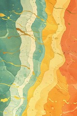 Fototapeta premium Abstract Marble Stone Pattern Texture with Gold and Multicolored Accents. Great as design inspiration for banners prints poster