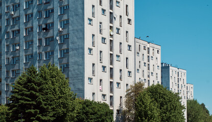 brutalist building in the city © Radosaw