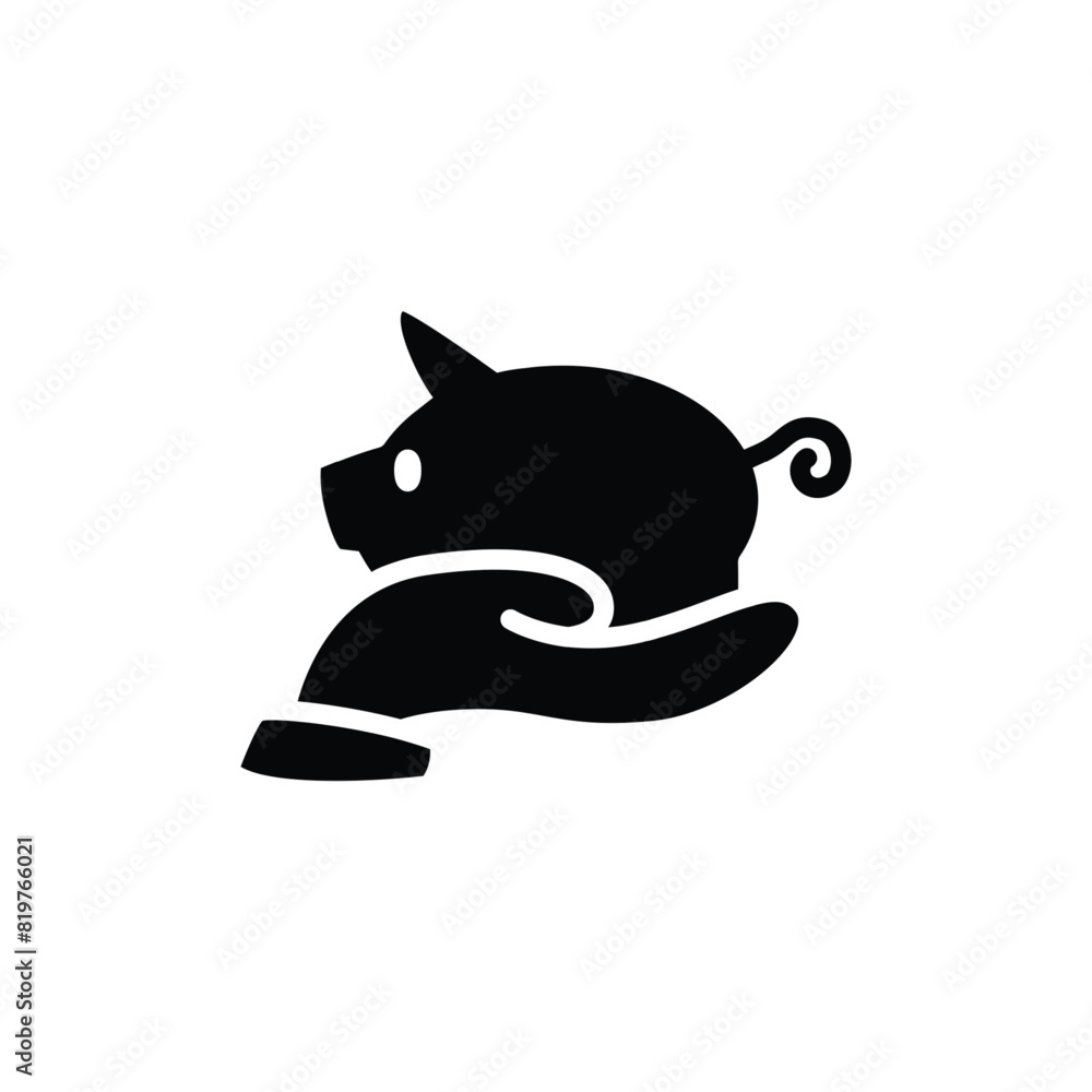 Poster loan solid icon vector design good for website or mobile app