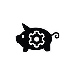 Obraz premium money management solid icon vector design good for website or mobile app