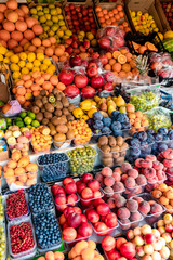 Fruits Market. Healthy natural food concept