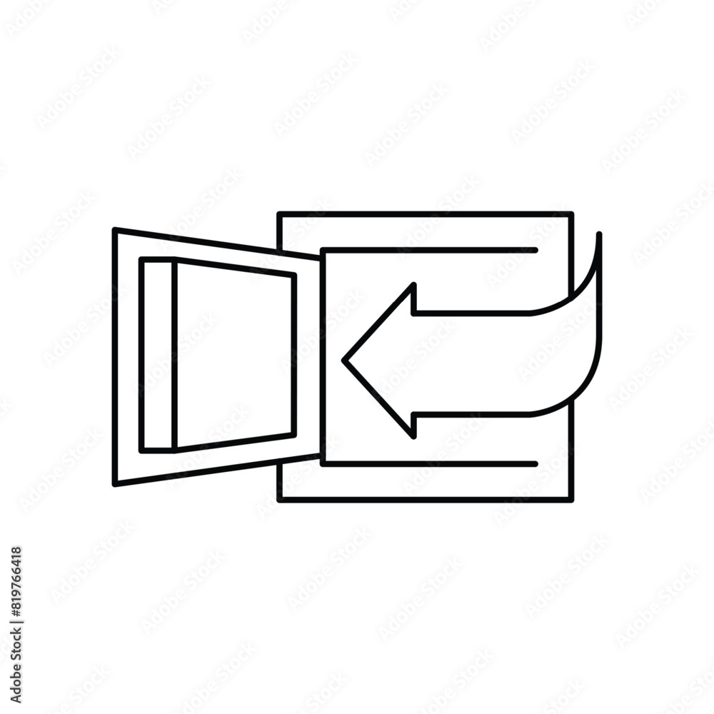 Poster open investment outline icon pixel perfect vector design good for website or mobile app