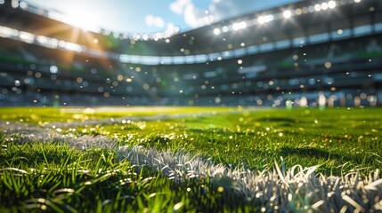 a packed rugby stadium