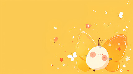 simple cute butterflies with beautiful colors