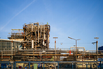 industrial plant, refinery