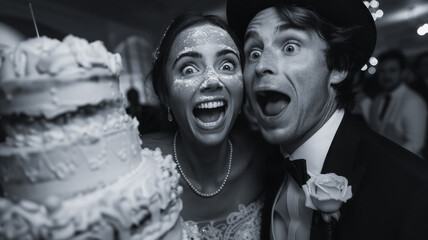 Having His Cake and Wearing it too.  The Fun Side of a Wedding Reception