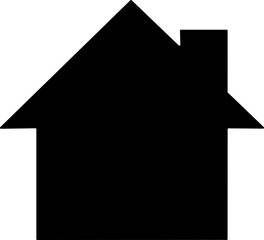 Home or House symbol. homepage of real estate object and house black icon. home icon in flat style for apps and websites