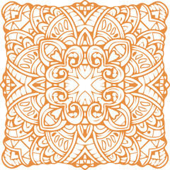 Beautiful mandala art, vector mandala design
