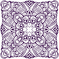Beautiful mandala art, vector mandala design
