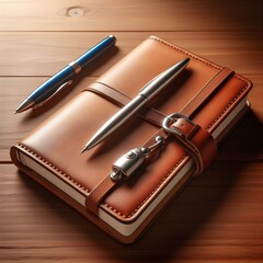 diary and pen