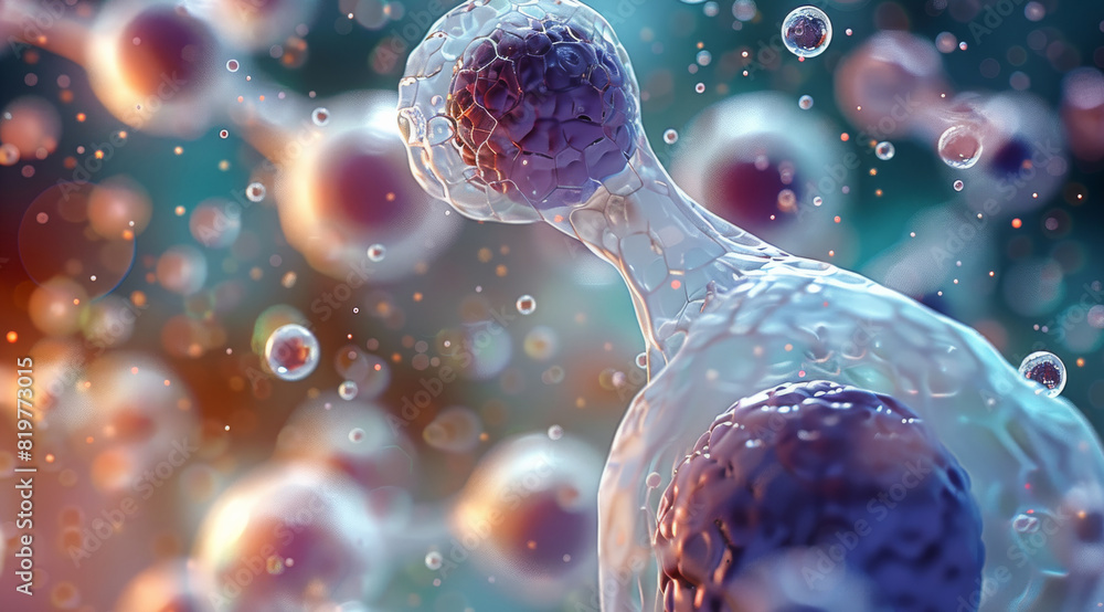 Poster glucose cell. generative ai.