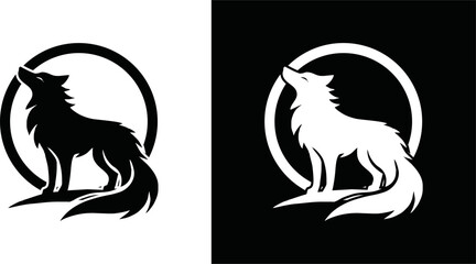 wolf mascot design of the head of arctic wolf. Vector wolf's head as a design element