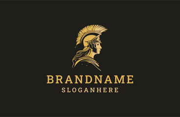 Athena logo style icon design template flat vector