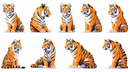 Tiger Stickers Collection