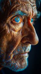 The Sad Face of Aging. Portrait of a Senior Gentleman