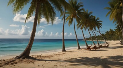 Fototapeta premium A beach with tree
