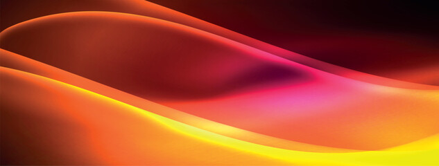 Neon light glowing waves and lines background set for wallpaper, business card, cover, poster, banner, brochure, header, website