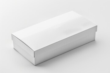 Naklejka premium White Box Packaging Mockup on Isolated Background created with Generative AI
