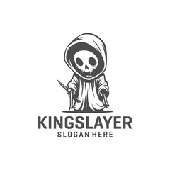 Killer devil logo vector illustration