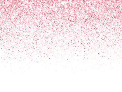 Pink glitter lights background. Sparkling glittering rain effect. Luxury frame for mother's day, Valentine, wedding, birthday party.