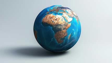 Fototapeta premium A graphical representation of a globe, used to symbolize international settings, languages, or web access. 