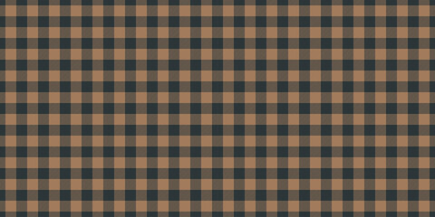 Female textile vector fabric, creation texture pattern tartan. Checkered check seamless plaid background in dark and orange colors.