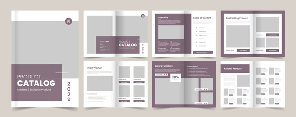 Modern Product Catalog, Brochure Design, Catalogue Template, Company Catalog, Beauty Product Catalogue