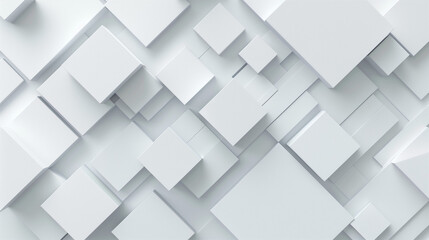 Fototapeta premium Abstract White Background With Squares and Rectangles